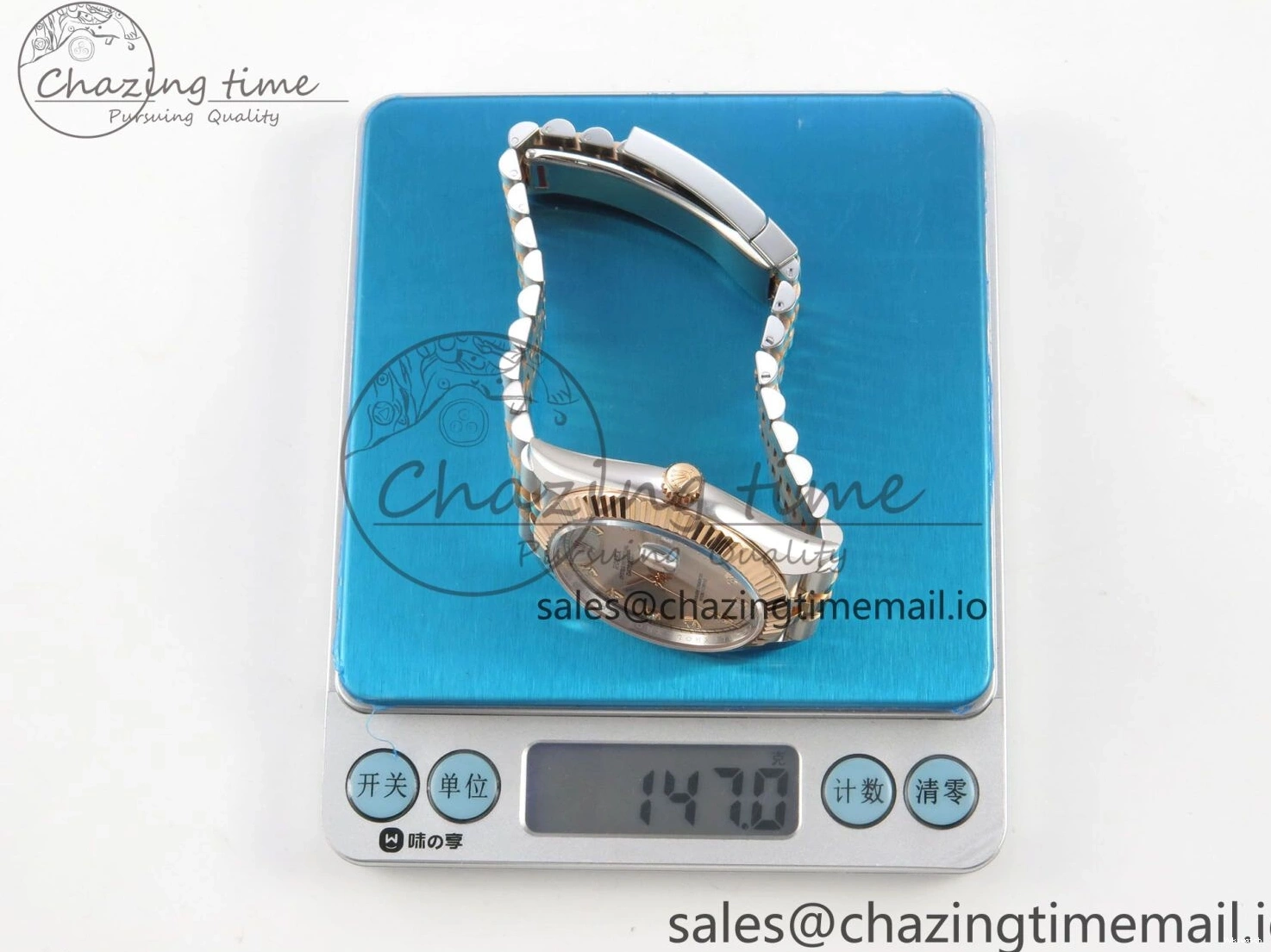 (Weighted) ARF Jubilee RG Best SH3235 SS 126331 Edition 1:1 Dial 41 RG Diaomonds DateJust on Bracelet 0522